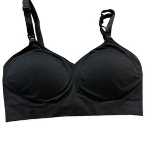 Black Nursing Bra Medium Auden Lightly Lined Seamless Maternity